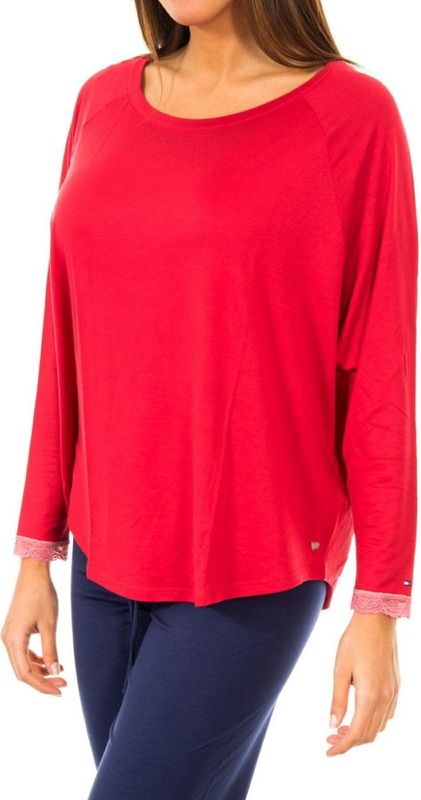 Tommy Hilfiger - Blousetop - Grijs - 97% Modal - 3% Elastan - Ronde Halslijn