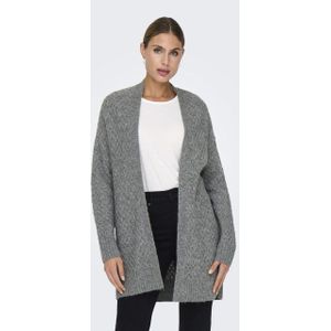 Jacqueline de Yong - Jdybigum Long Open Cardigan - Vest - Medium Grey Melange