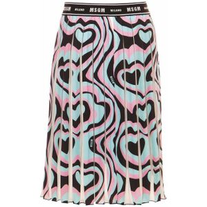 Msgm - Rok - Blauw - Plooirok