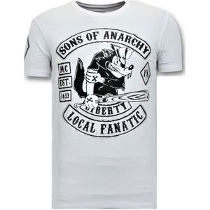 Local Fanatic T-shirt met print sons of anarchy mc