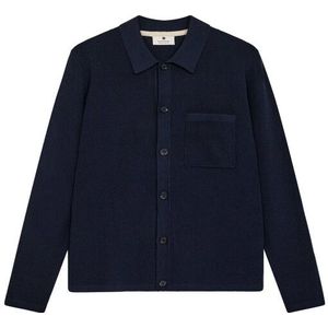 Anerkjendt - Aksvend Needle RIB Knit Cardigan - Donkerblauw - Gebreide Trui