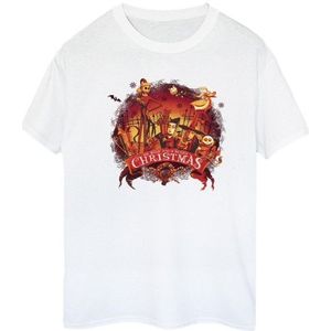 Li-cense Disney dames the nightmare before christmas eng kerstmis katoenen vriendje t-shirt