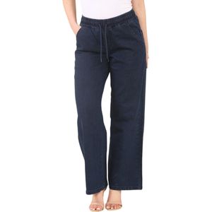 MYT - Hoge Taille Wijde Benen Jeans - Donkerblauw