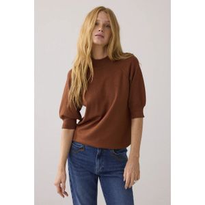 Summum - 7s7935-7980 - Sweater - Cacao - Korte Mouwen