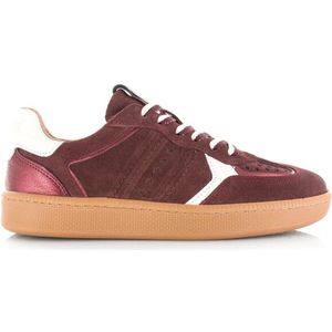 DWRS - MIRABEL - Dames Sneaker - Bordeaux / Off White