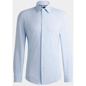 BOSS Black - Overhemd - Blauw - Gerecycled Polyamide - Stretch