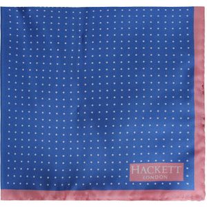 Hackett London - Bedrukte Quad - Zakdoeken - Blauw/Roze