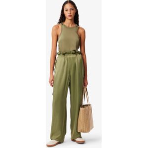 Lacoste - Slim Fit Fluid Satin - Tanktop - Khaki