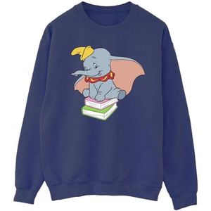 Li-cense Disney heren dumbo zittend op boeken sweatshirt