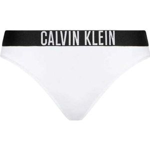 Calvin Klein Dames effen bikinibroekje met contrast tailleband
