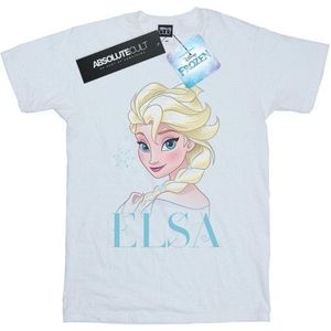 Li-cense Disney dames frozen elsa sneeuwvlok portret katoenen vriendje t-shirt