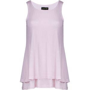 Tuniek - Zachtroze - Gelaagd A-lijn - Met Split Aan De Achterkant