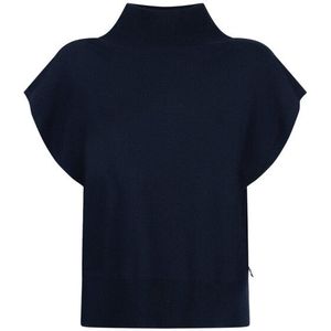 Jansen Amsterdam - Bracha - Mouwloze Trui - Donkerblauw
