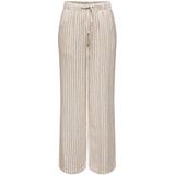 Only Onlcaro mw linen bl pull-up pant pn