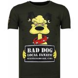 Local Fanatic Bad dog rhinestone t-shirt