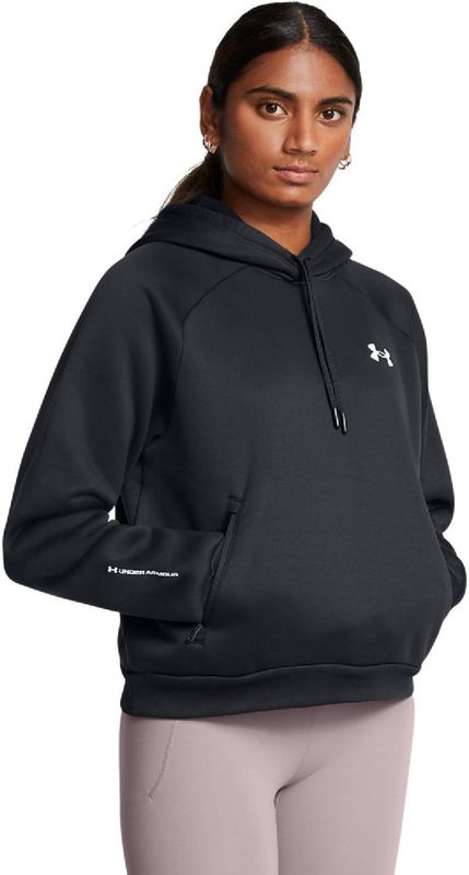 Hoodie - Zwart - Gebreid - Armour Fleece®