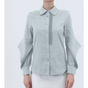 Lange spleefmouwen katoenen shirt