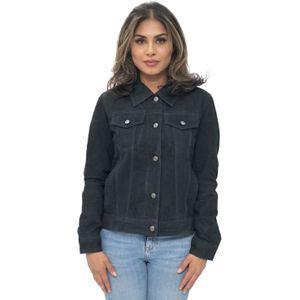 Dames - Geitensuède - Trucker Jeansjack - Astoria
