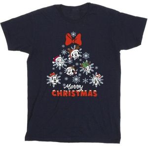 Disney Heren Mickey Mouse And Friends Kerstboom T-Shirt