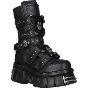 New Rock - M-MET422-S1 - Leren Biker Boots - Metallic