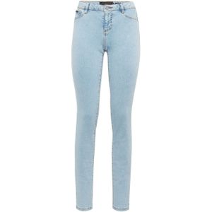 Philipp Plein - Ijsfrost - Slim Fit Jeggings - Blauw - Katoenmix - Vijfzakkenmodel