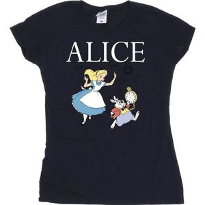 Li-cense Disney dames alice in wonderland volg het konijn katoenen t-shirt