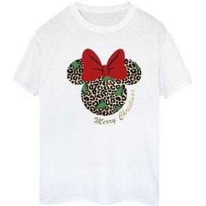 Li-cense Disney dames minnie mouse luipaard kerst katoenen vriendje t-shirt