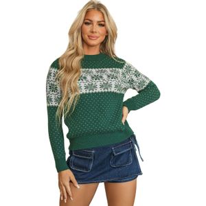 Fair Isle Sneeuwvlok Pullover Trui