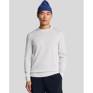 Lyle And Scott - Crew Neck Trui - Wit - Superfijne Katoen