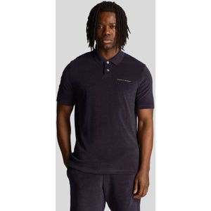 Lyle And Scott - Poloshirt - Marineblauw - Badstof