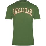 Cavalli Class - Boog Logo T-shirt - Groen - Heren