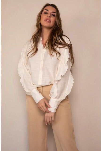 Freebird - Blouse - Beige - Viscose