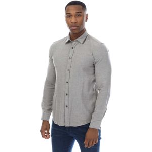 Heren - Boss S-ROAN - Overhemd - Groen - Slim Fit - 100% Katoen