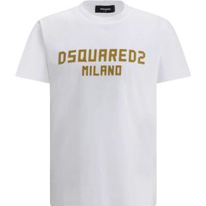 Dsquared2 T-shirt met contrasterend monogram print