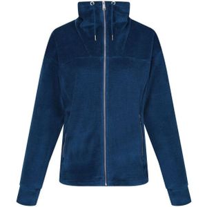 Regatta Dames Fleecejack - Velours - Hoge Hals - 2 Zijzakken - Rits