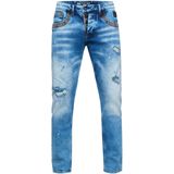 Rusty Neal - YOKOTE - Jeansbroek - Stone-washed - Rechte Pasvorm