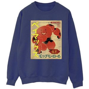 Li-cense Disney dames big hero 6 baymax newspaper sweatshirt