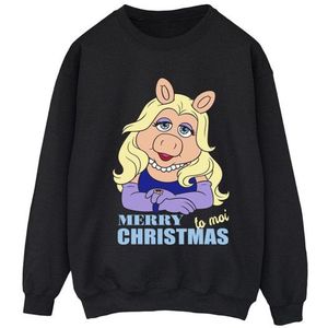 Li-cense Disney dames muppets miss piggy koningin van de feestdagen sweatshirt