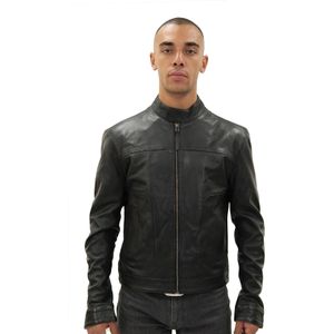 Klassiek - Leren Bikerjack - Lichtbruin - Austin