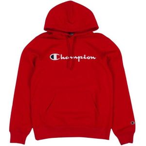 Champion - Script Logo Hoodie - Groen - Katoen
