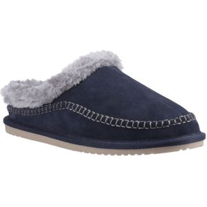 Hush Puppies - Atticus - Slippers - Navy - Suède