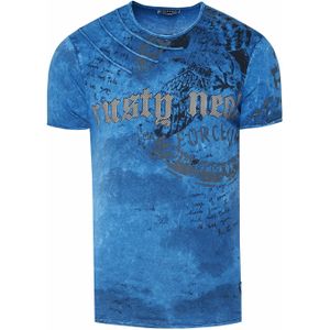 Rusty Neal - T-shirt - Gewassen - Heren - Normale Pasvorm - Rondhals
