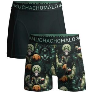 Muchachomalo Monkey guru1010-01 print green -  heren boxers