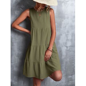 Gelaagde Mini-jurk Mouwloos