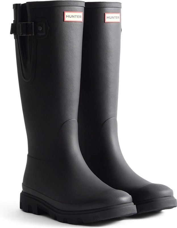 Huntervoor vrouwen. FRU0003251 Verstelbare regenlaarzen zwart (37), Plat, Geen, Casual