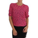 Dolce & Gabbana - Enchanted Silk - Blouse - Roze - Polka Dot