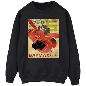 Li-cense Disney heren big hero 6 baymax flying baymax krant sweatshirt