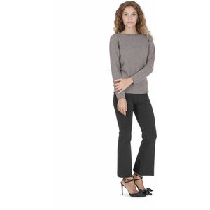 Crown Of Edinburgh Cashmere Dames Trui Met Boothals Coe 0025 Taupe