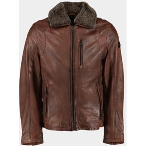 DNR Lederen jack kleur toevoegen leather jacket 52196.3/460