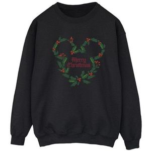 Li-cense Disney dames mickey mouse vrolijk kerstfeest holly sweatshirt